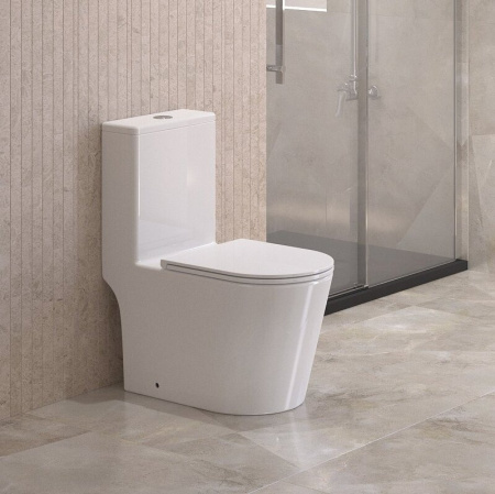 Унитаз напольный BelBagno Tre-TorBB673CP-MN-TOR/SC
